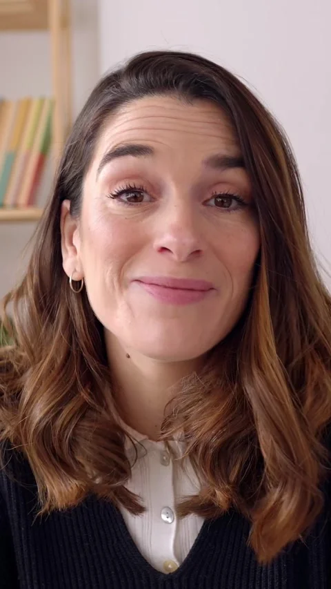 Young woman having an online video call Stock Video Pond5