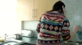 Young woman at home making tea HD Footage