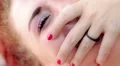 a young woman laughs and makes faces at the camera HD Footage