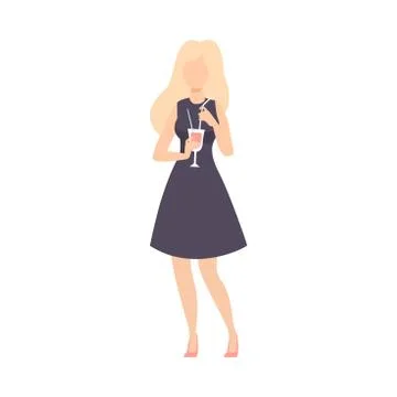 Cartoon Little Black Dress