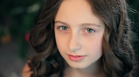 Young woman looking at camera Stock Footage 59529202