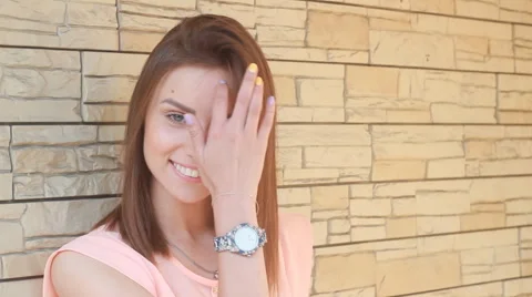 Young Woman Looking at Camera Video stock 65500558