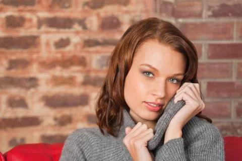 Young woman looking at camera Stock Photos
