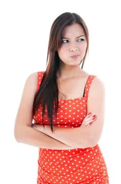 Young woman making funny face Stock Photos