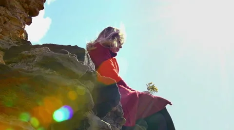 Young woman missing someone Stock Footage 40911795