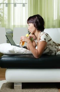 A young woman with a notebook Stock Photos