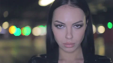 Young woman posing for the camera. Stock Footage 121013546