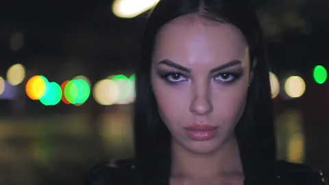 Young woman posing for the camera. Video stock 121230821