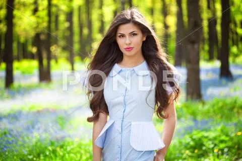 Young woman is posing Stock Photos