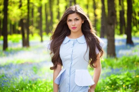 Young woman is posing Stock Photos