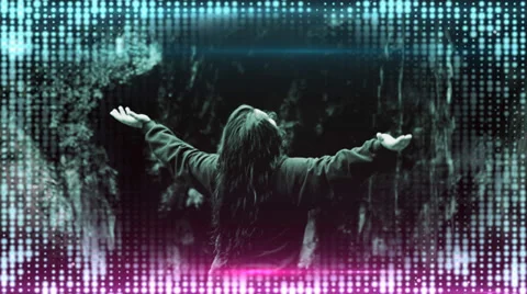 Young Woman In The Rain Stock Footage 33831096