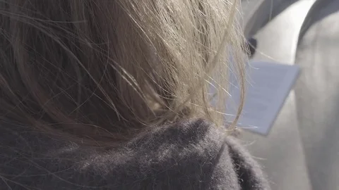 Young woman reading a book Stock Footage