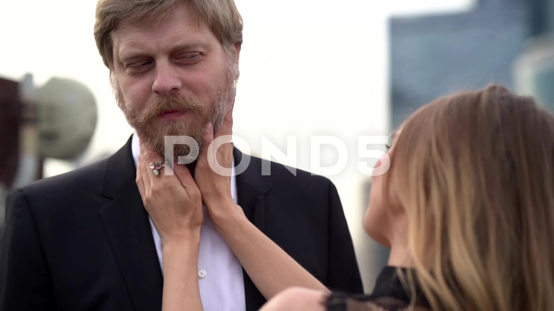 young woman is seducing middle-aged rich... | Stock Video | Pond5