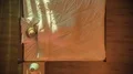 The young woman sleeping on the bed and take phone. Morning. Time lapse 4k or 4k+ Resolution