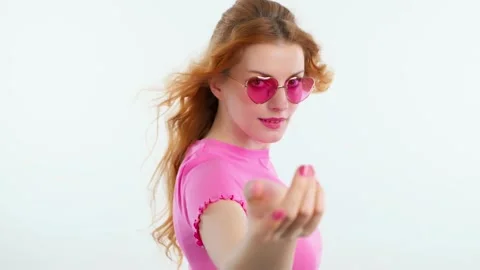 Young woman smiling looking at camera Video stock 239014259