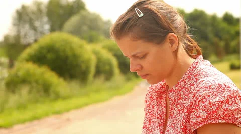 Young woman with tablet computer Stock Footage 24759168