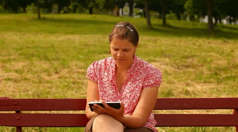 Young woman with tablet computer Stock Footage 24759285