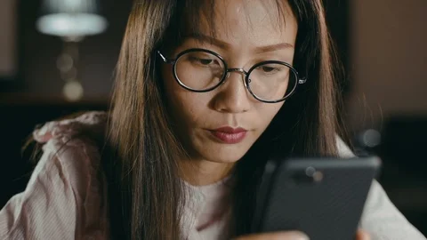Young woman using smartphone. Stock Footage 99736113