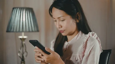 Young woman using smartphone. Stock Footage 99737181