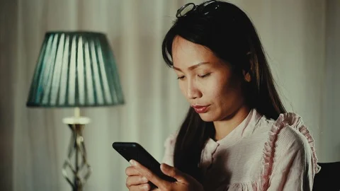 Young woman using smartphone. Stock Footage 99737408