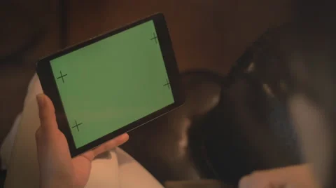 Young woman using a tablet Stock Footage 64547025