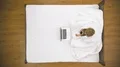 The young woman work with laptop on the bed. View from above 4k or 4k+ Resolution