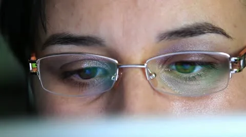 Young woman working on computer tablet Stock Footage 22019214