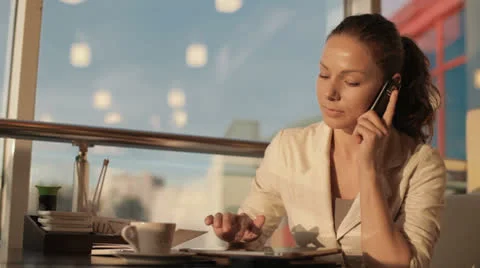 Young woman working remotely Stock Footage 24756622