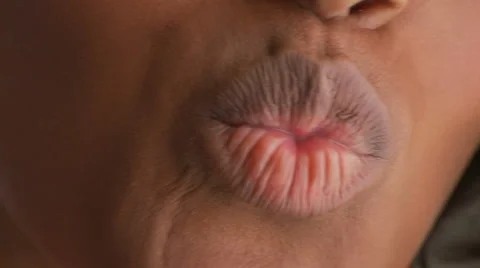 Young woman's lips Stock Footage 933812