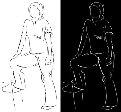 Young women Stock Illustration