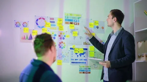 The young worker has finished the business project Stock Footage 62550147