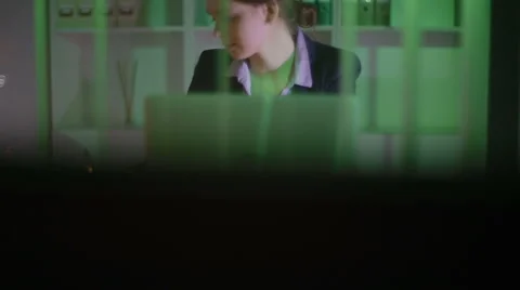 The young worker has stopped working for today Stock Footage 62521226