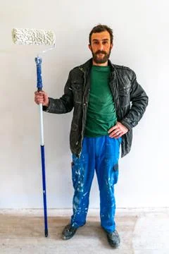 Young Worker Man 01 Foto stock