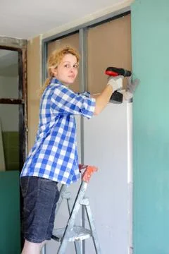 Young worker Stockfoto's