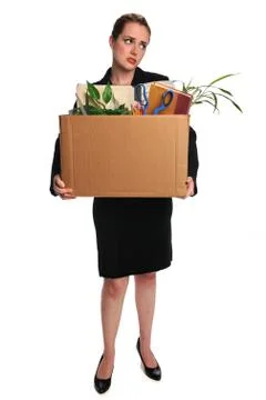 Young worker upset over loosing job Stock Photos