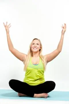 Young Yoga Model Stock Photos