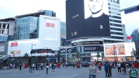 Younge and Dundas Square Stock Footage 113408416
