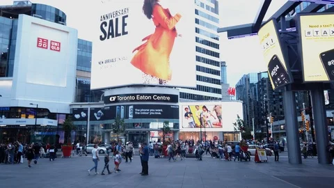 Younge and Dundas Square Stock Footage 113408506