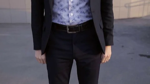 Younge man with the spinner glasses Stock Footage