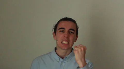 Youngster is angry Video stock 130530177