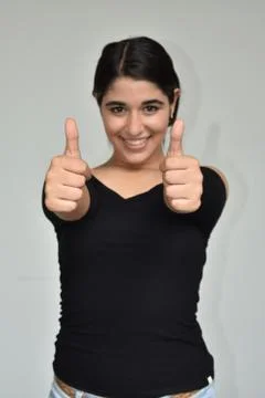 Youngster With Thumbs Up Stock Photos