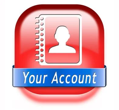 Your account Illustrazione stock