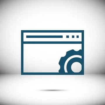Your browser settings icon stock vector illustration flat design Stockillustratie