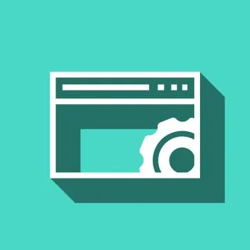 Your browser settings icon stock vector illustration flat design Stockillustratie