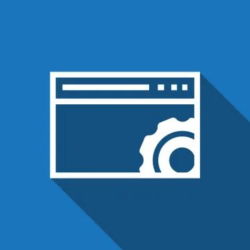 Your browser settings icon stock vector illustration flat design 库存插图