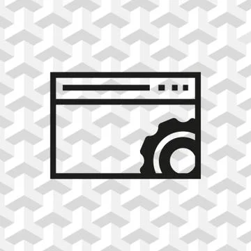 Your browser settings icon stock vector illustration flat design Stockillustratie