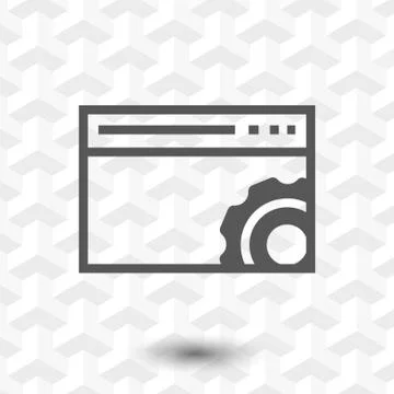 Your browser settings icon stock vector illustration flat design 库存插图