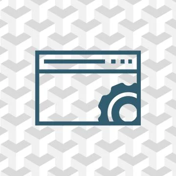 Your browser settings icon stock vector illustration flat design イラスト素材