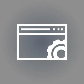 Your browser settings icon stock vector illustration flat design Stockillustratie