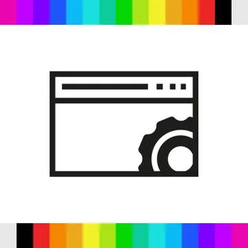 Your browser settings icon stock vector illustration flat design Stockillustratie